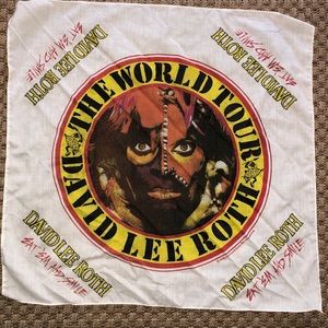 Original 1986 David Lee Roth bandanna